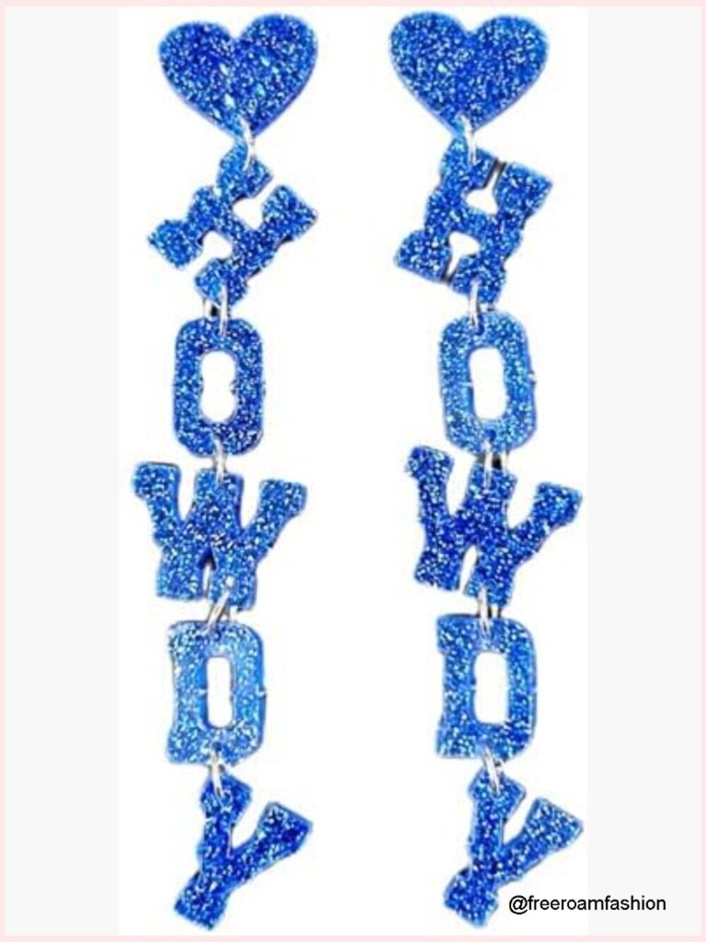 Western Howdy Dangle Earrings Cowgirl Country Concert Accessory